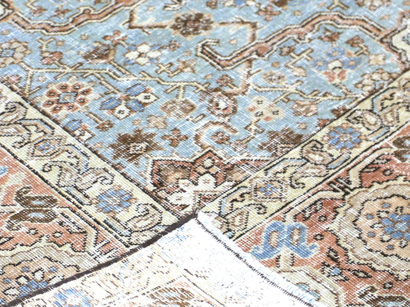 Semi Antique Persian Tabriz Rug - 7'6" x 10'10"