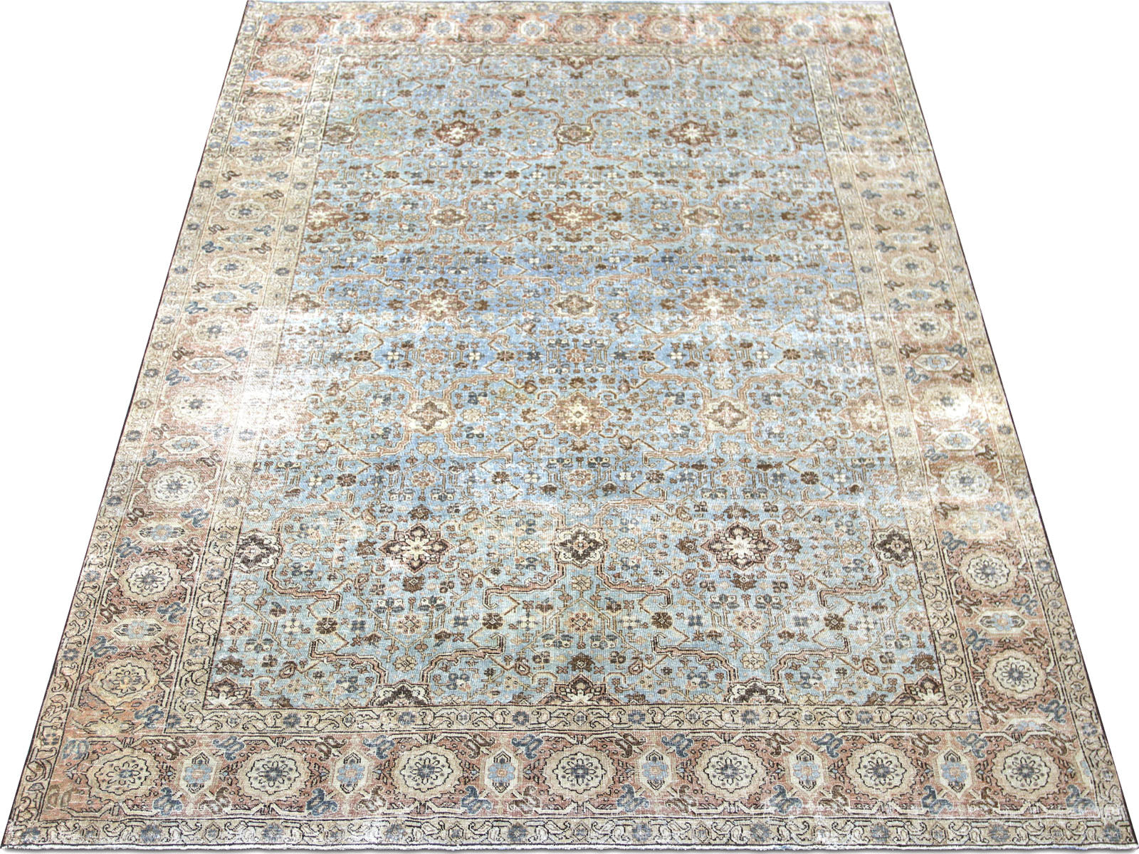 Semi Antique Persian Tabriz Rug - 7'6" x 10'10"