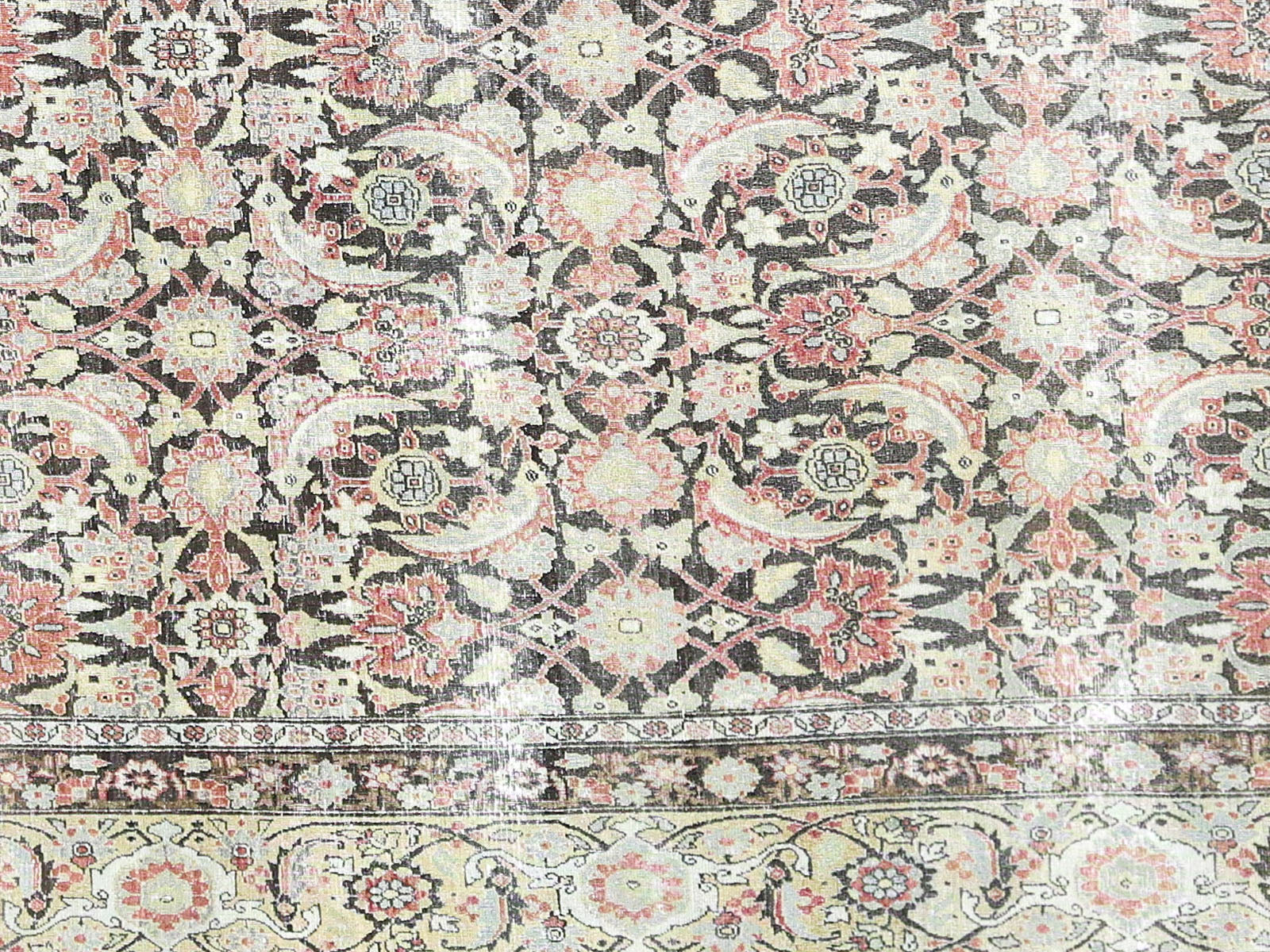 Antique Persian Yazd Rug - 10'1" x 14'1"
