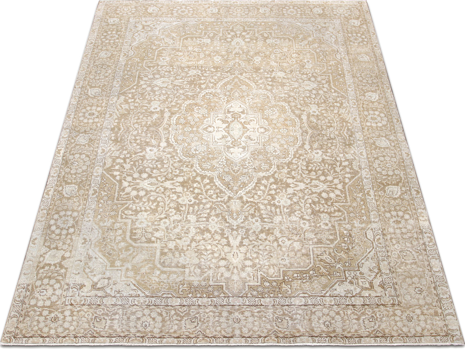 Semi Antique Persian Tabriz Rug - 7'9" x 11'3"
