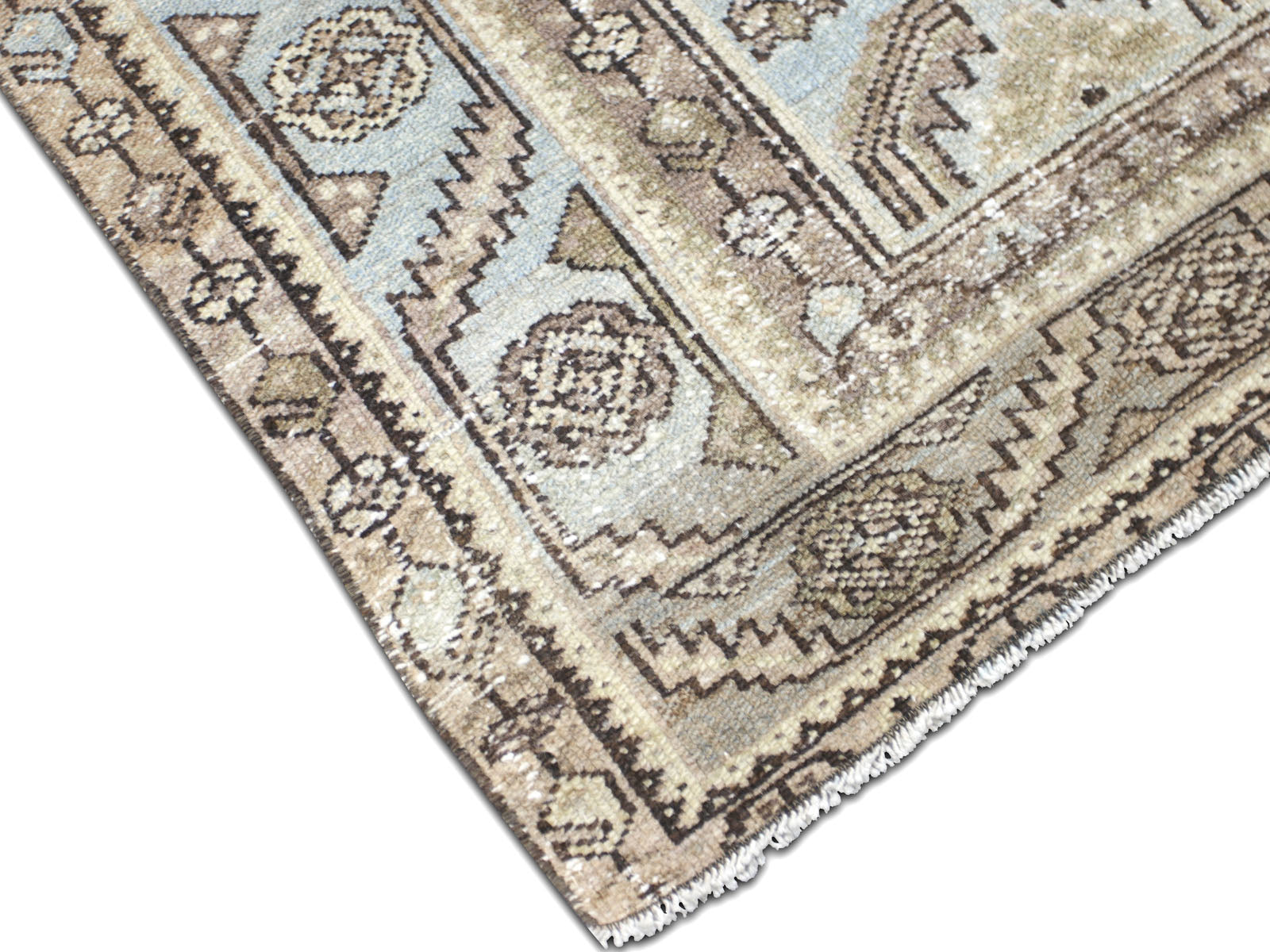 Semi Antique Persian Melayer Runner - 3'10" x 18'