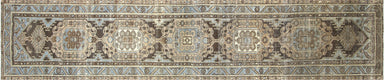 Semi Antique Persian Melayer Runner - 3'10" x 18'
