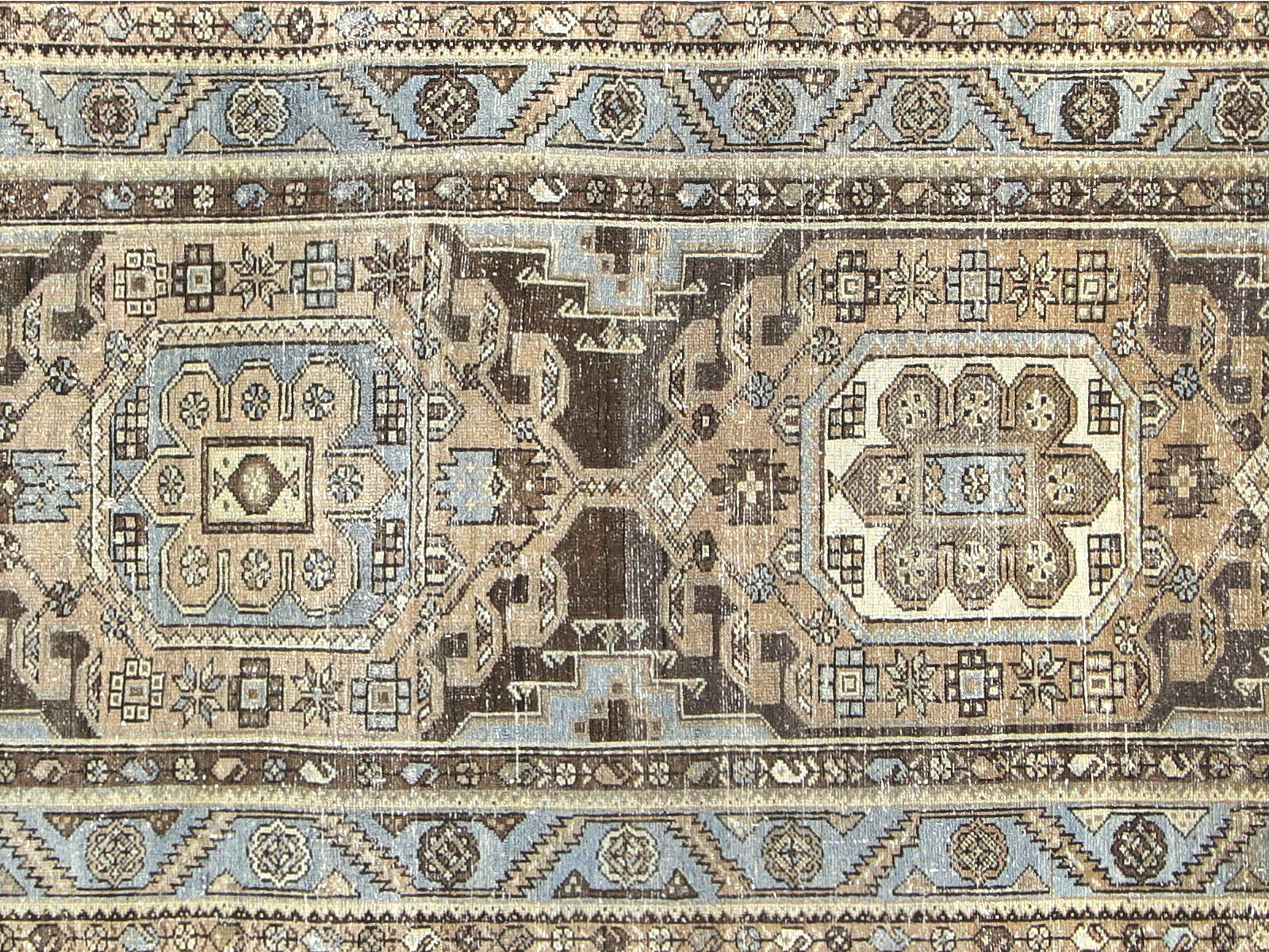 Semi Antique Persian Melayer Runner - 3'10" x 18'