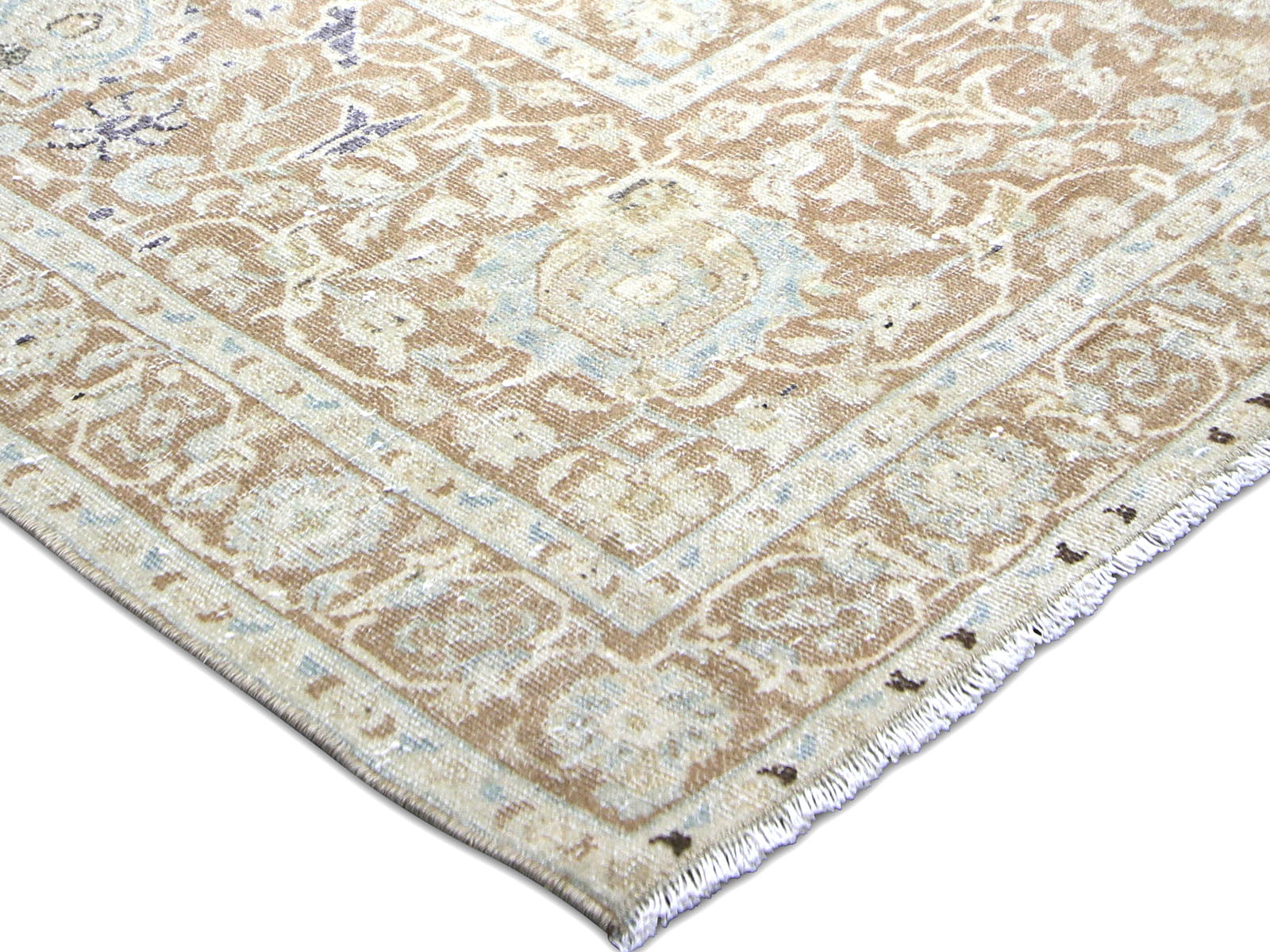 Semi Antique Persian Kashan Rug - 9'7" x 12'6"