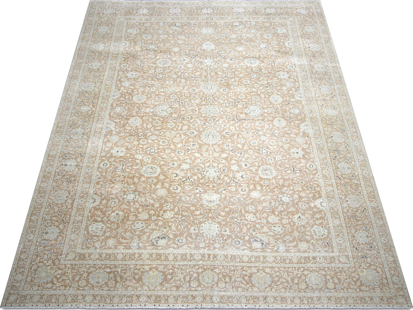 Semi Antique Persian Kashan Rug - 9'7" x 12'6"