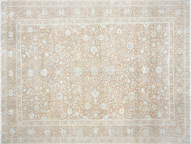 Semi Antique Persian Kashan Rug - 9'7" x 12'6"
