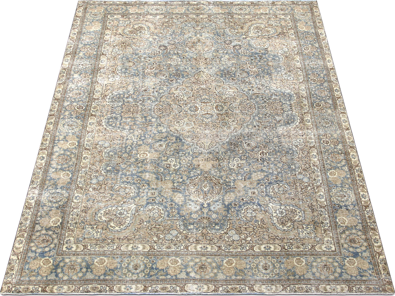 Semi Antique Persian Tabriz Rug - 7'10" x 11'8"