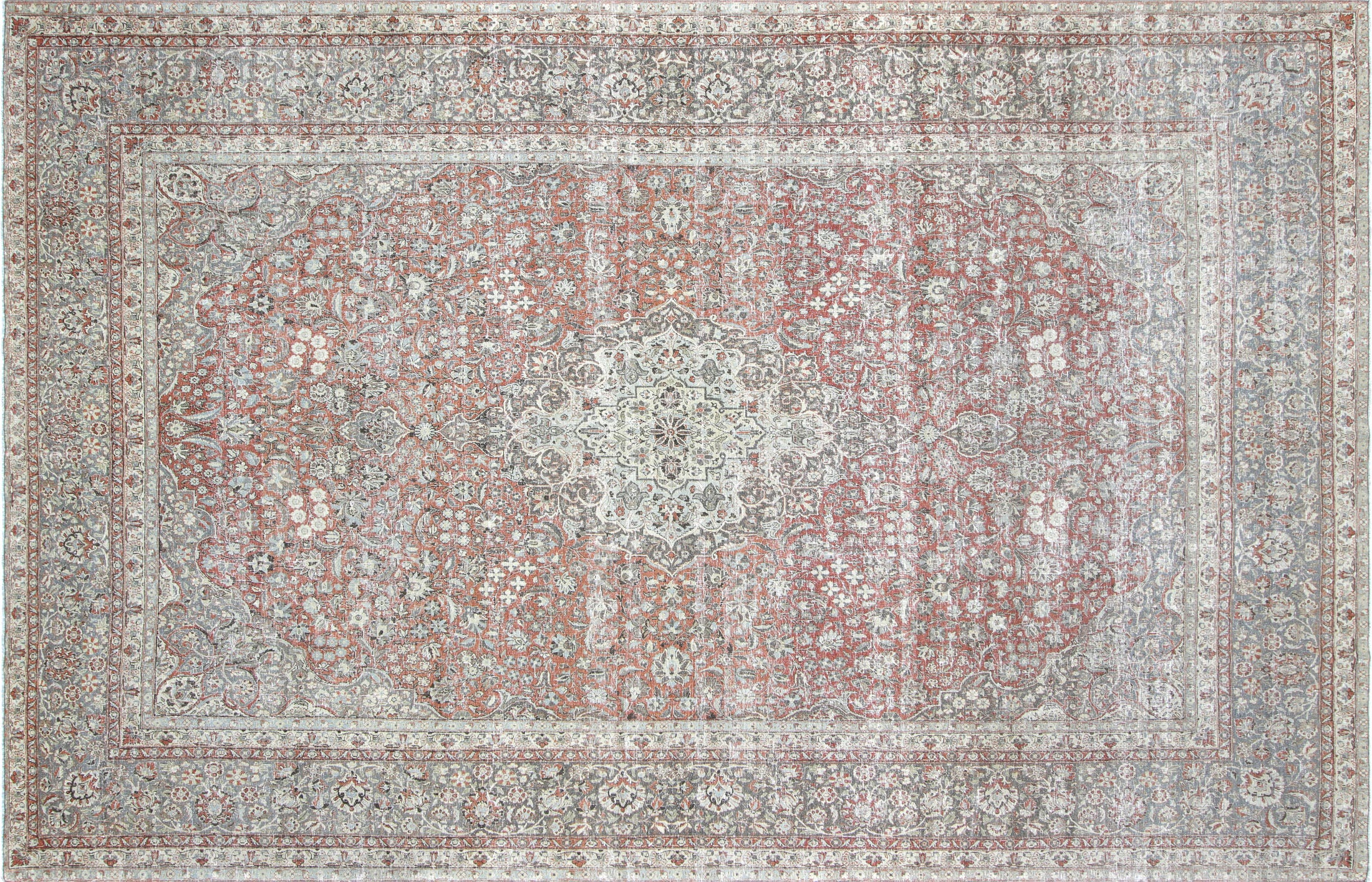 Semi Antique Persian Kashan Rug - 10' x 15'6"
