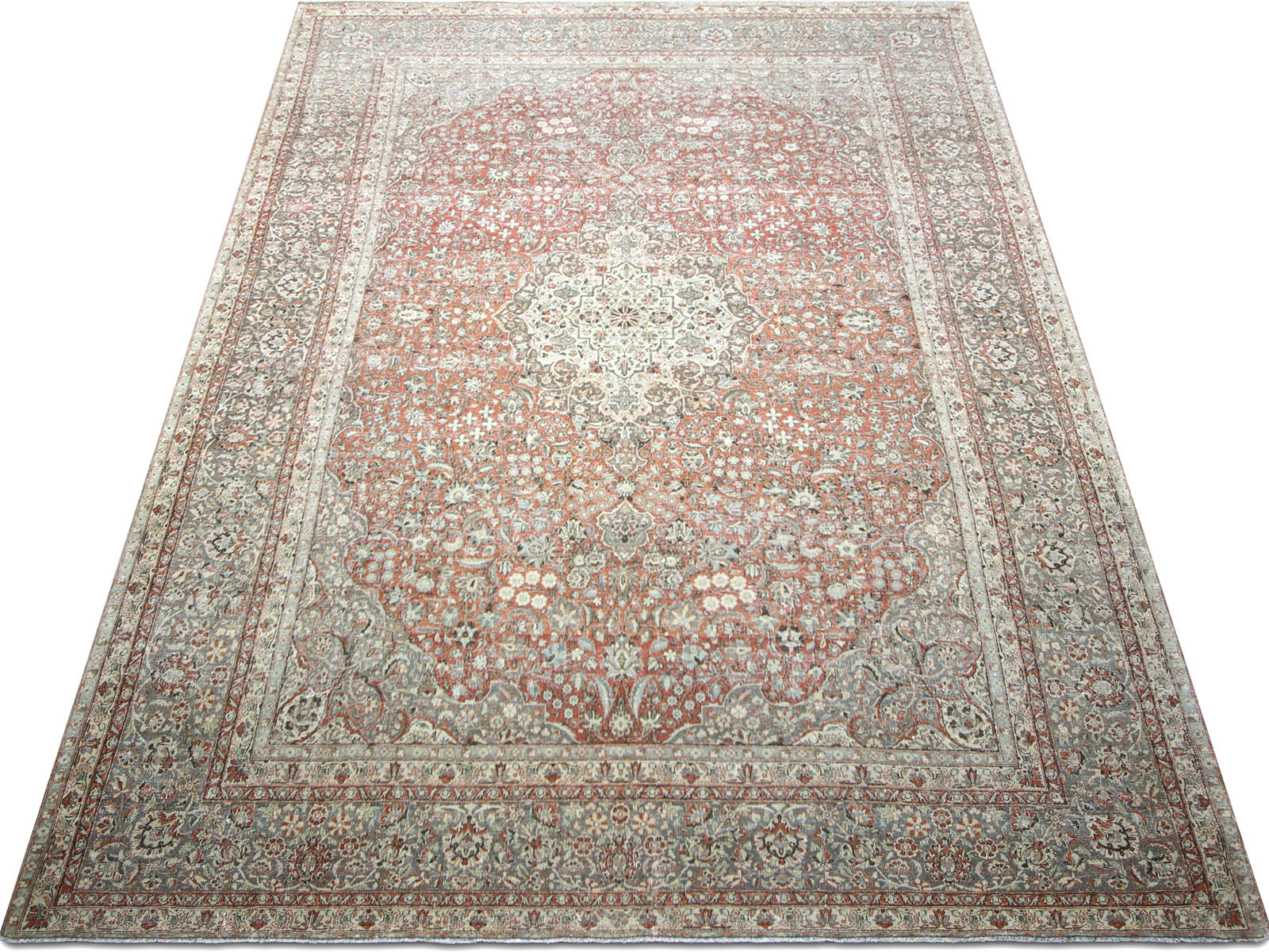 Semi Antique Persian Kashan Rug - 10' x 15'6"