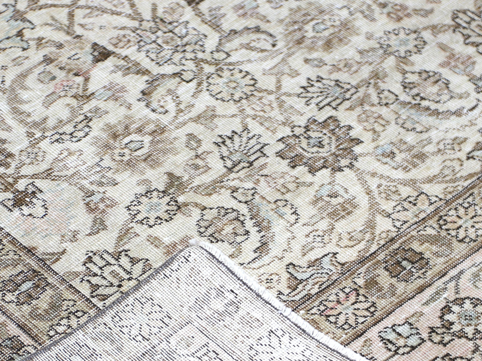 Semi Antique Persian Tabriz Rug - 6'6" x 9'7"