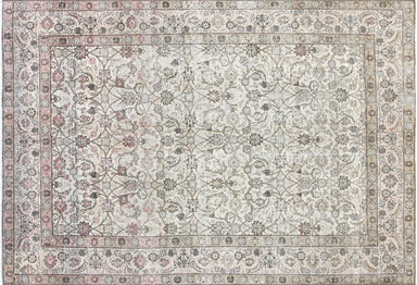 Semi Antique Persian Tabriz Rug - 6'6" x 9'7"