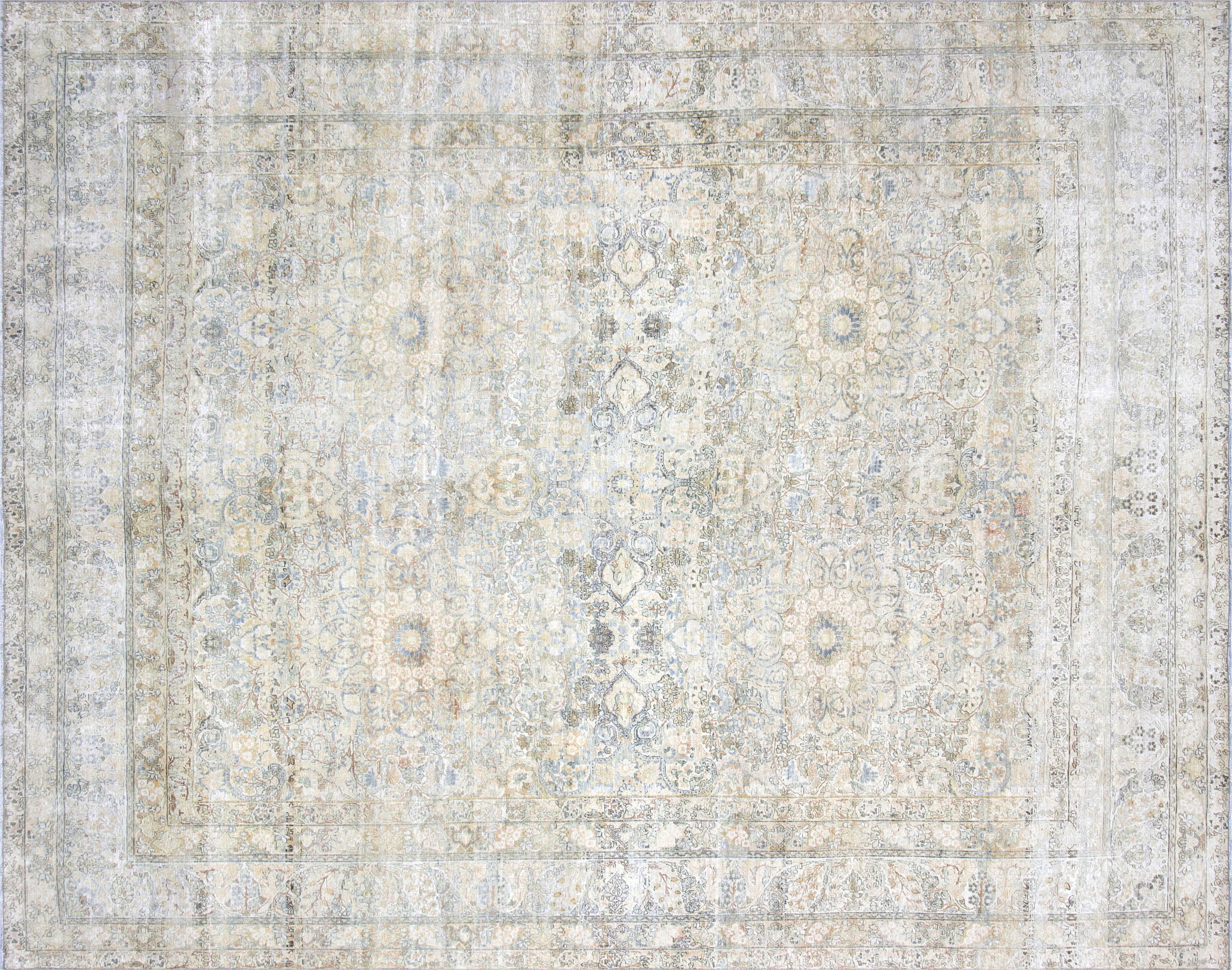 Semi Antique Persian Kerman Rug - 9' x 11'4"