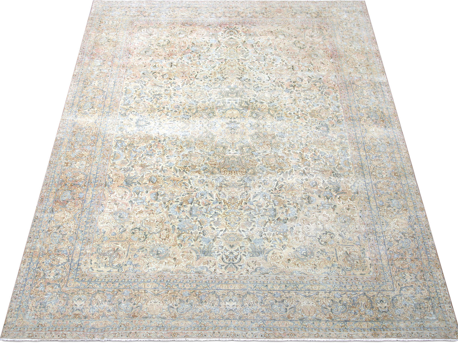 Semi Antique Persian Kerman Rug - 8'8 x 11'6"