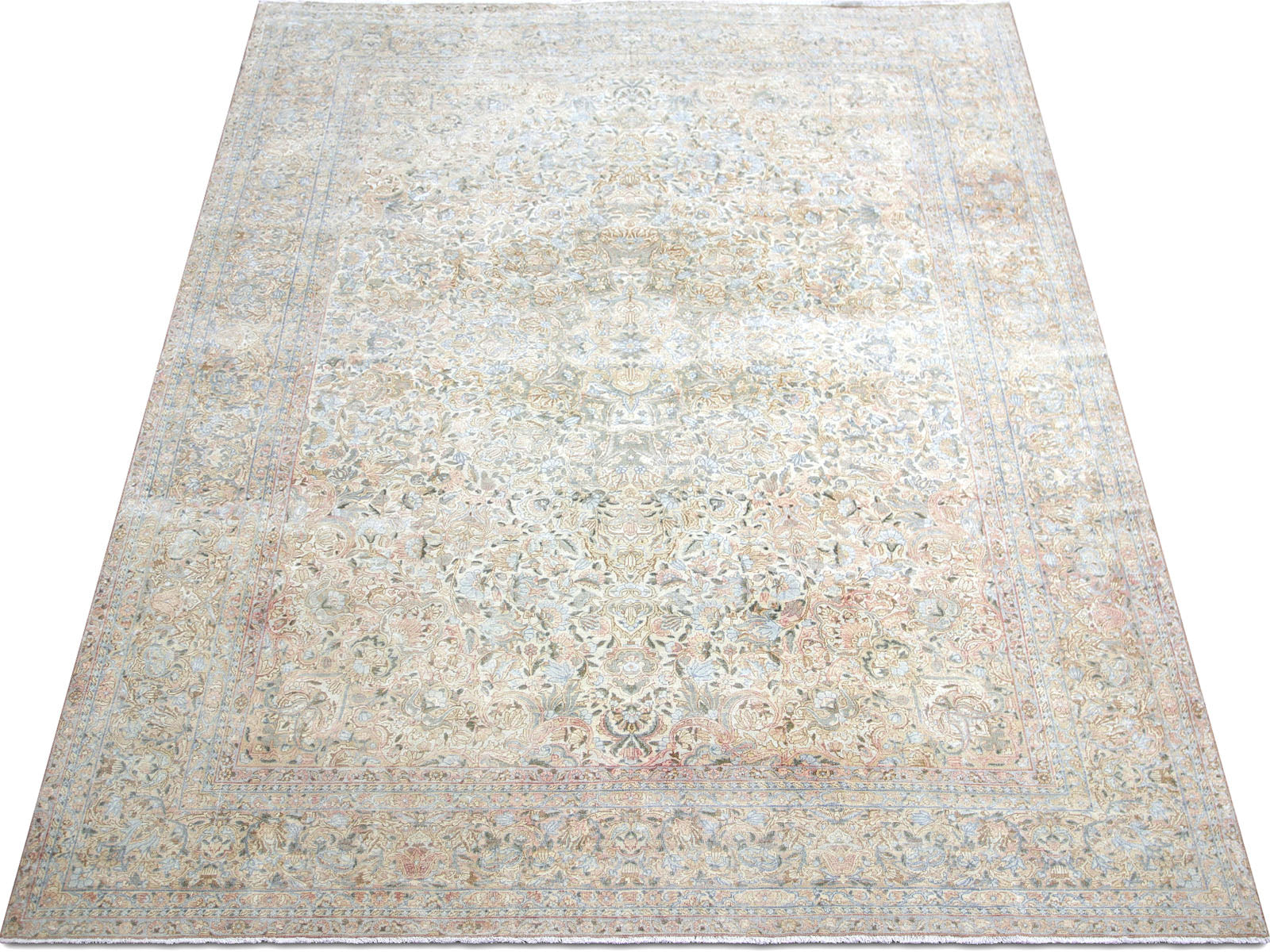 Semi Antique Persian Kerman Rug - 8'8 x 11'6"