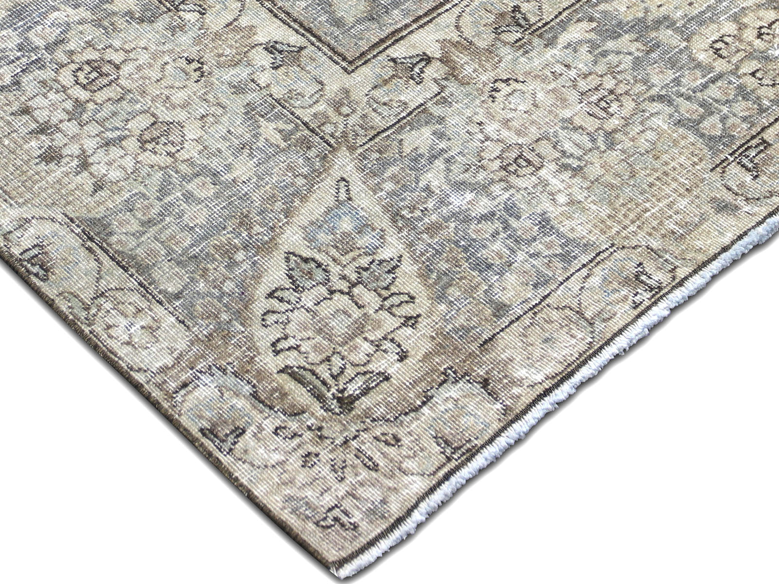 Semi Antique Persian Tabriz Rug - 7'5" x 10'8"