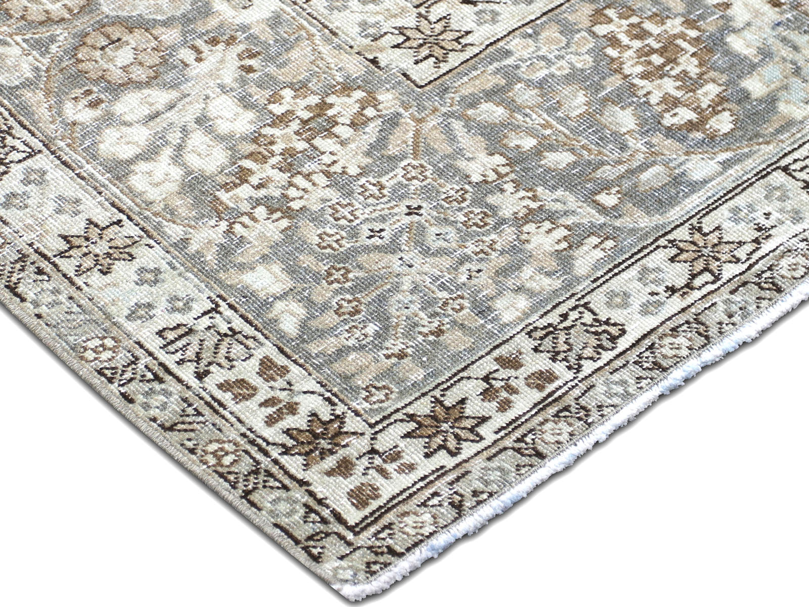 Semi Antique Persian Tabriz Rug - 6'7" x 10'2"