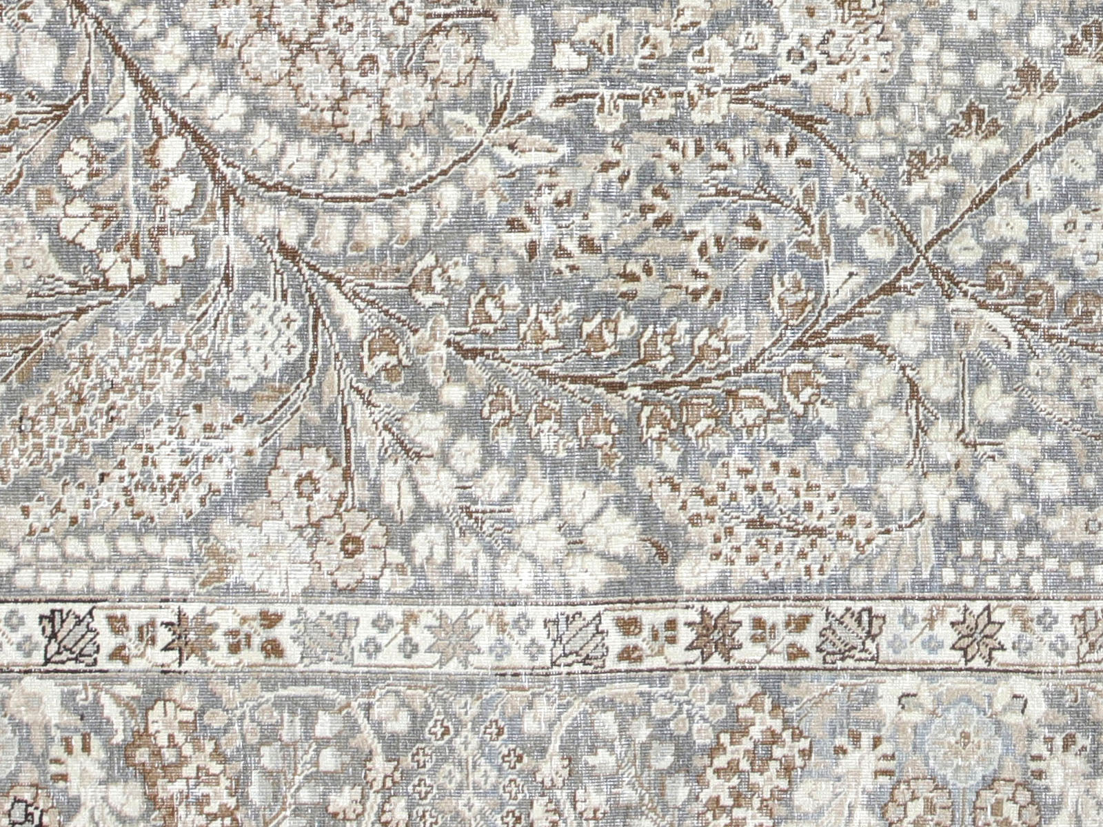 Semi Antique Persian Tabriz Rug - 6'7" x 10'2"