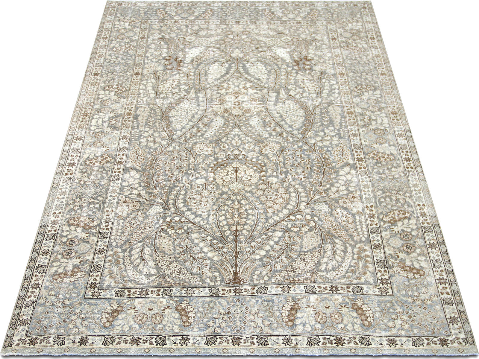 Semi Antique Persian Tabriz Rug - 6'7" x 10'2"