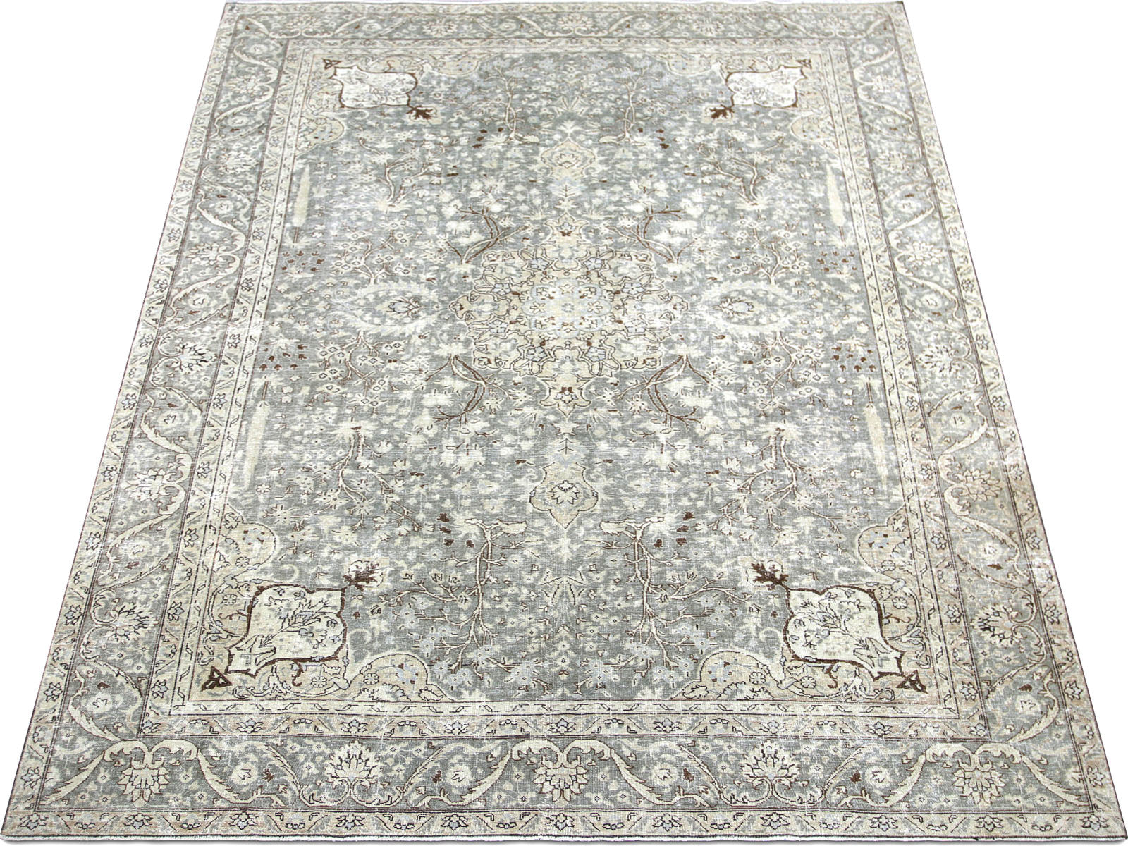 Semi Antique Persian Tabriz Rug - 8' x 10'11"