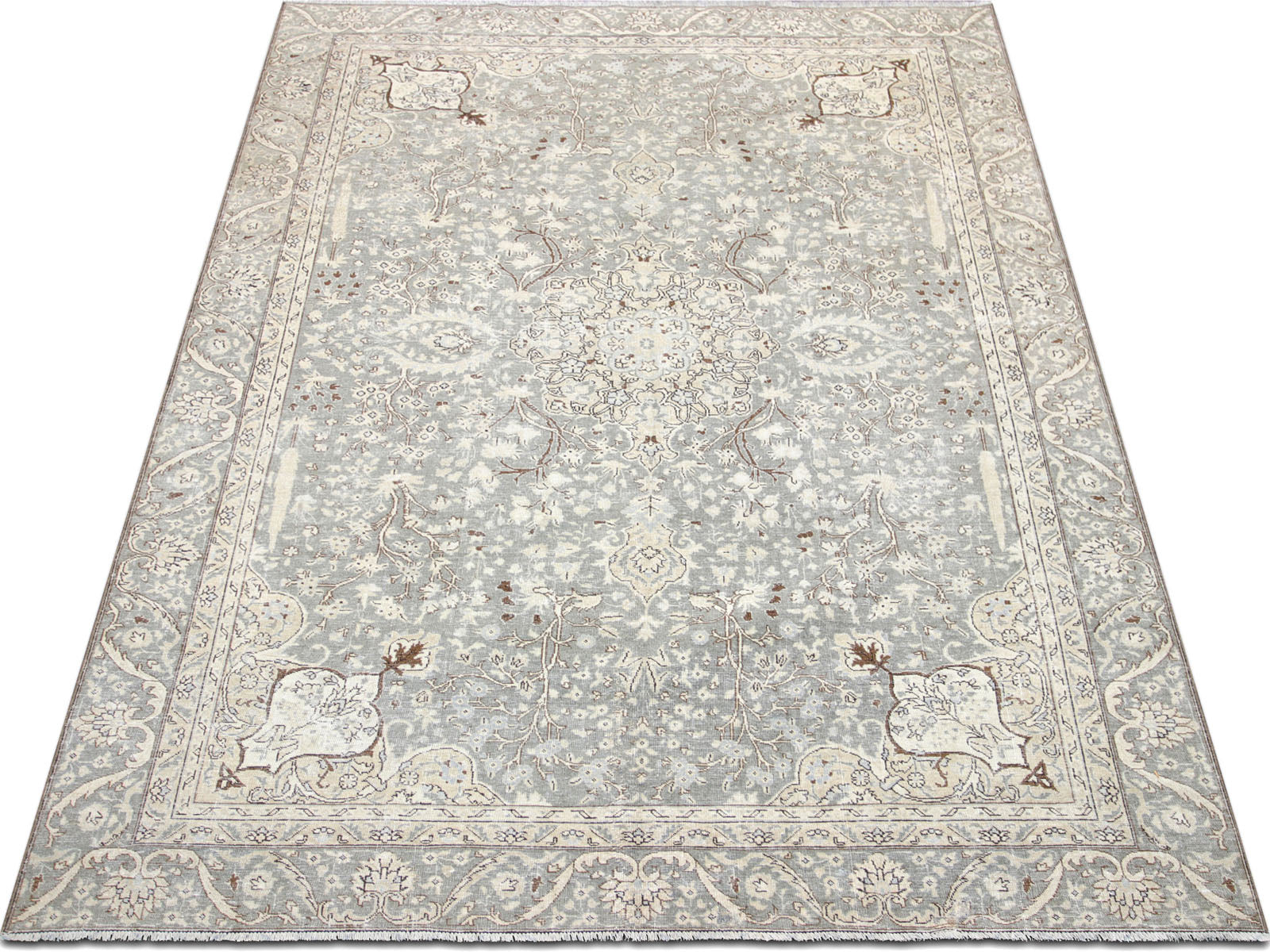 Semi Antique Persian Tabriz Rug - 7'8 x 10'6" - 230276