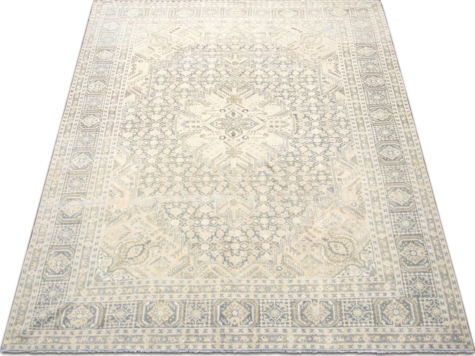 Semi Antique Persian Tabriz Rug - 8'5" x 10'5"