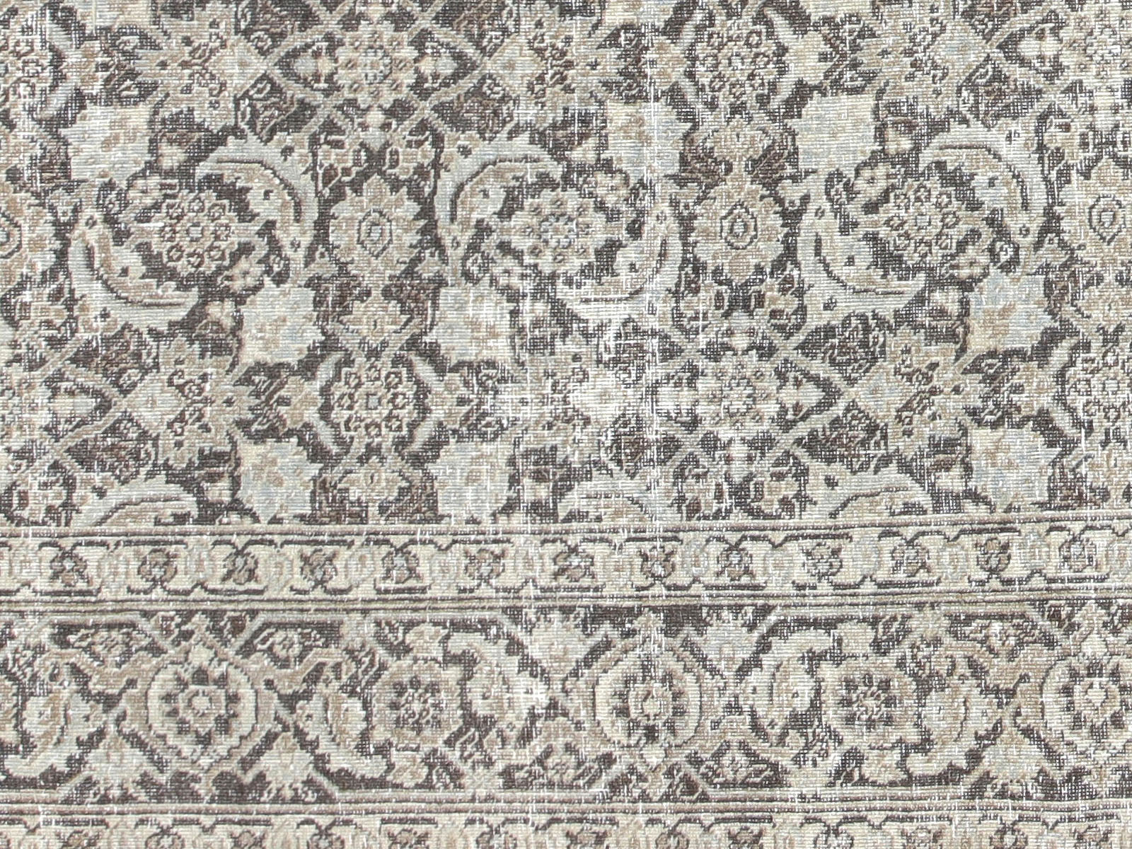 Semi Antique Persian Tabriz Rug - 6'1" x 9'10"