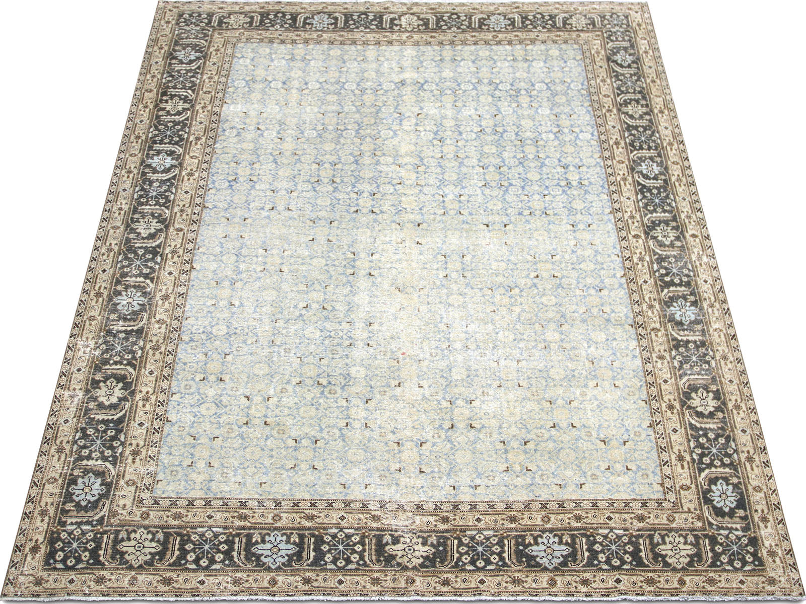 Semi Antique Persian Tabriz Rug - 7'9" x 10'1"