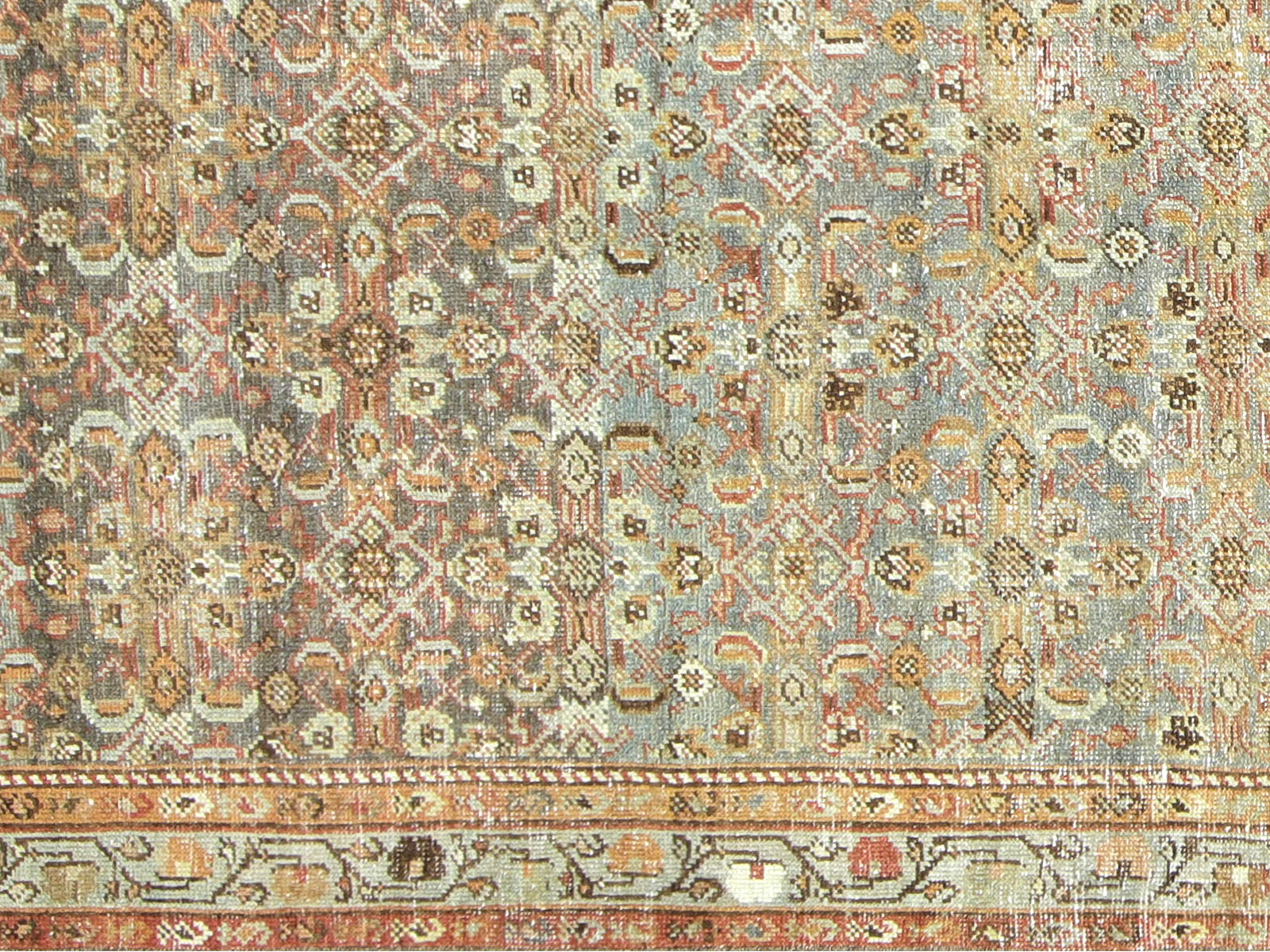 Semi Antique Persian Melayer Runner - 3'6" x 12'8"