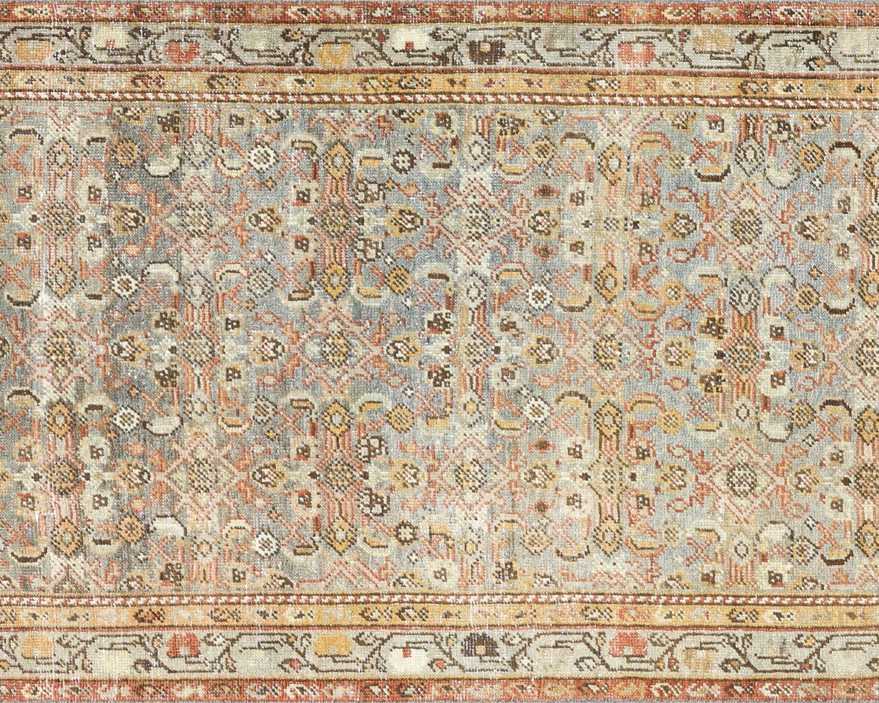 Semi Antique Persian Melayer Runner - 3'6" x 12'8"