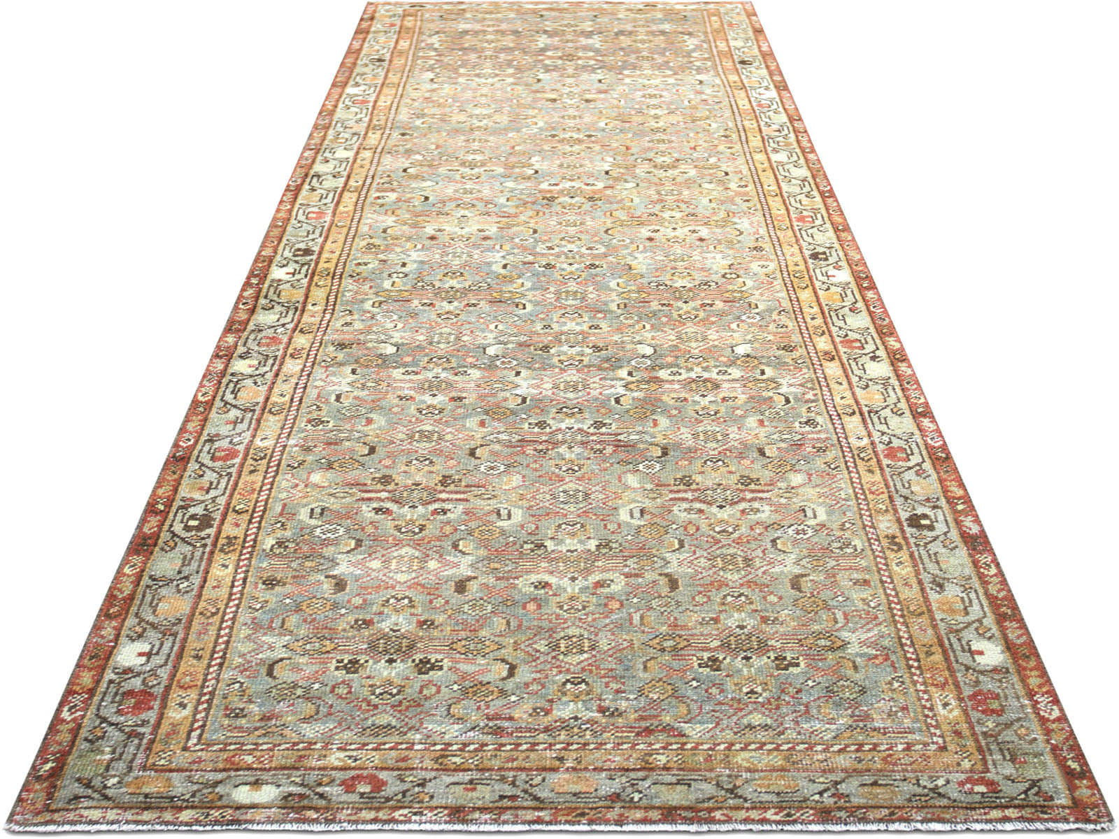 Semi Antique Persian Melayer Runner - 3'6" x 12'8"