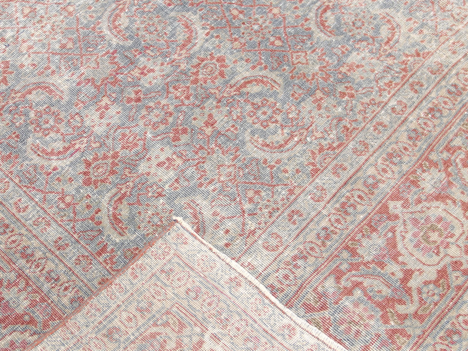 Semi Antique Persian Tabriz Rug - 6'11" x 9'5"