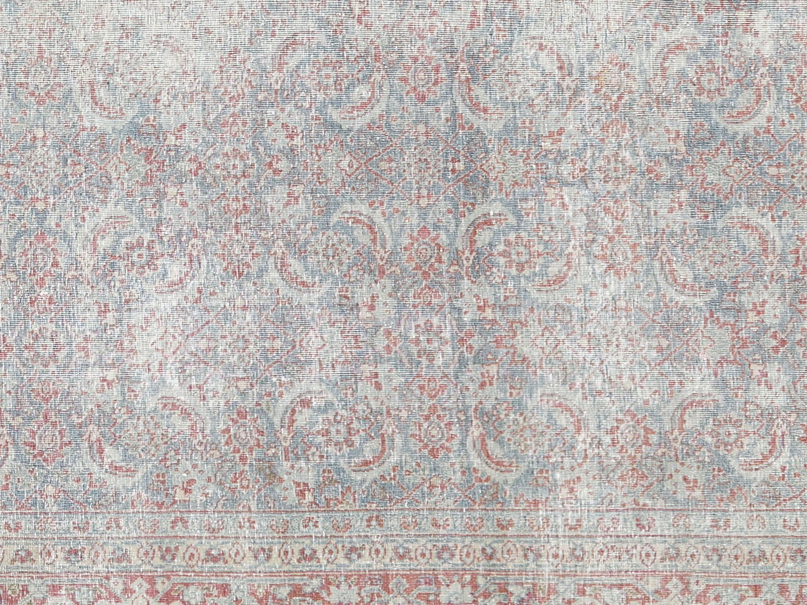 Semi Antique Persian Tabriz Rug - 6'11" x 9'5"