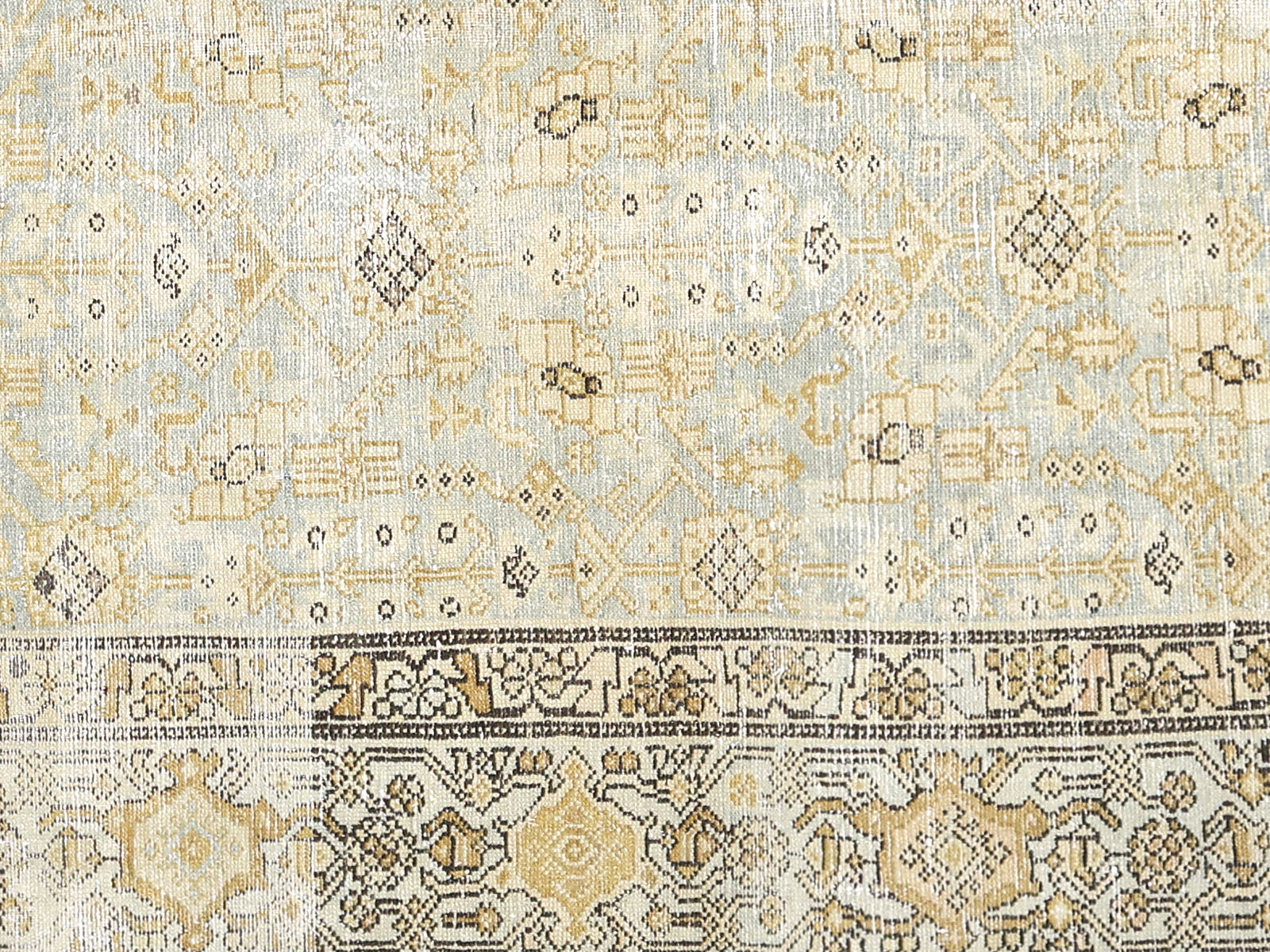 Antique Persian Melayer Rug - 6'7" x 9'11"