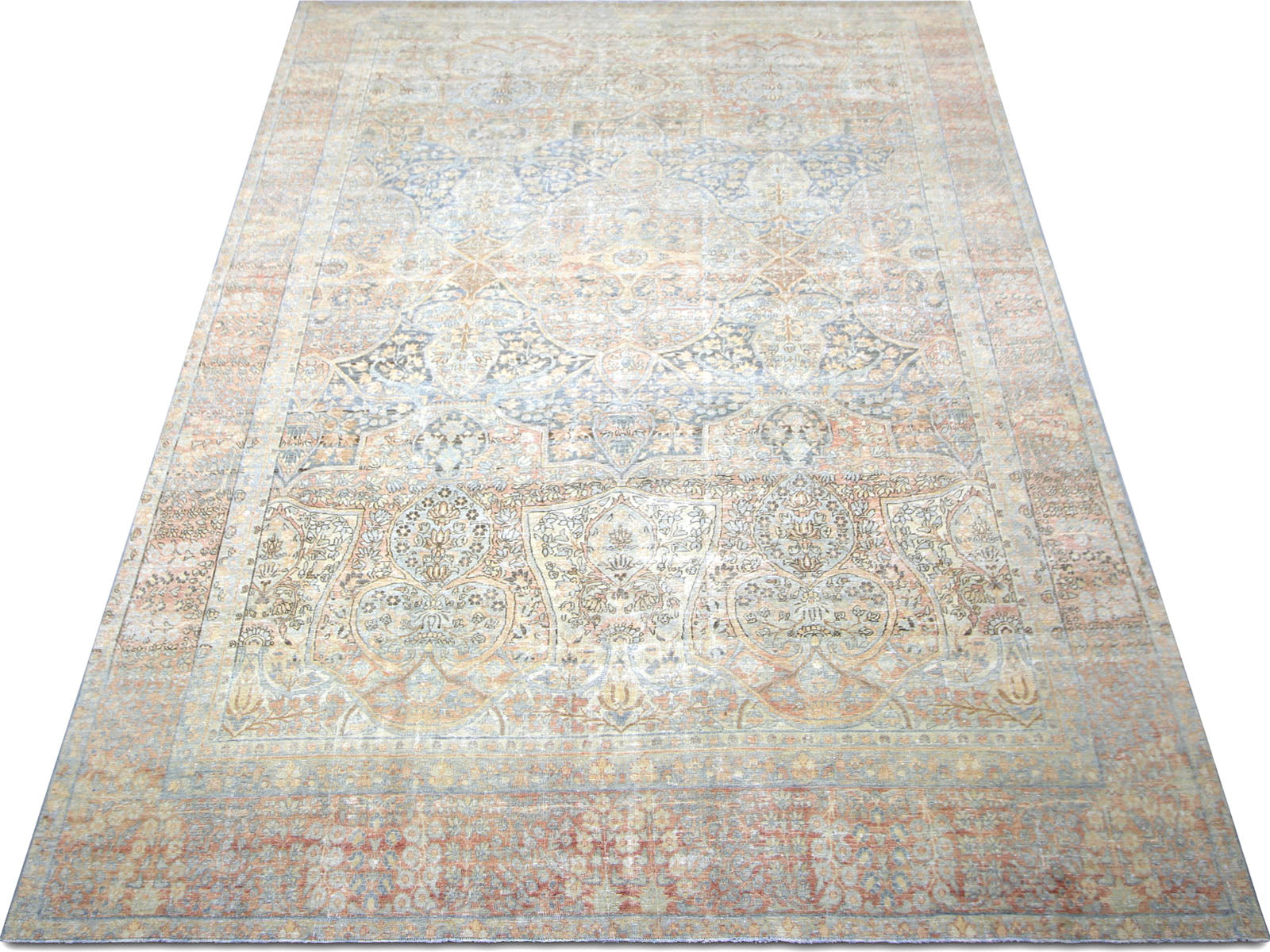 Semi Antique Persian Kerman Rug - 9' x 15'