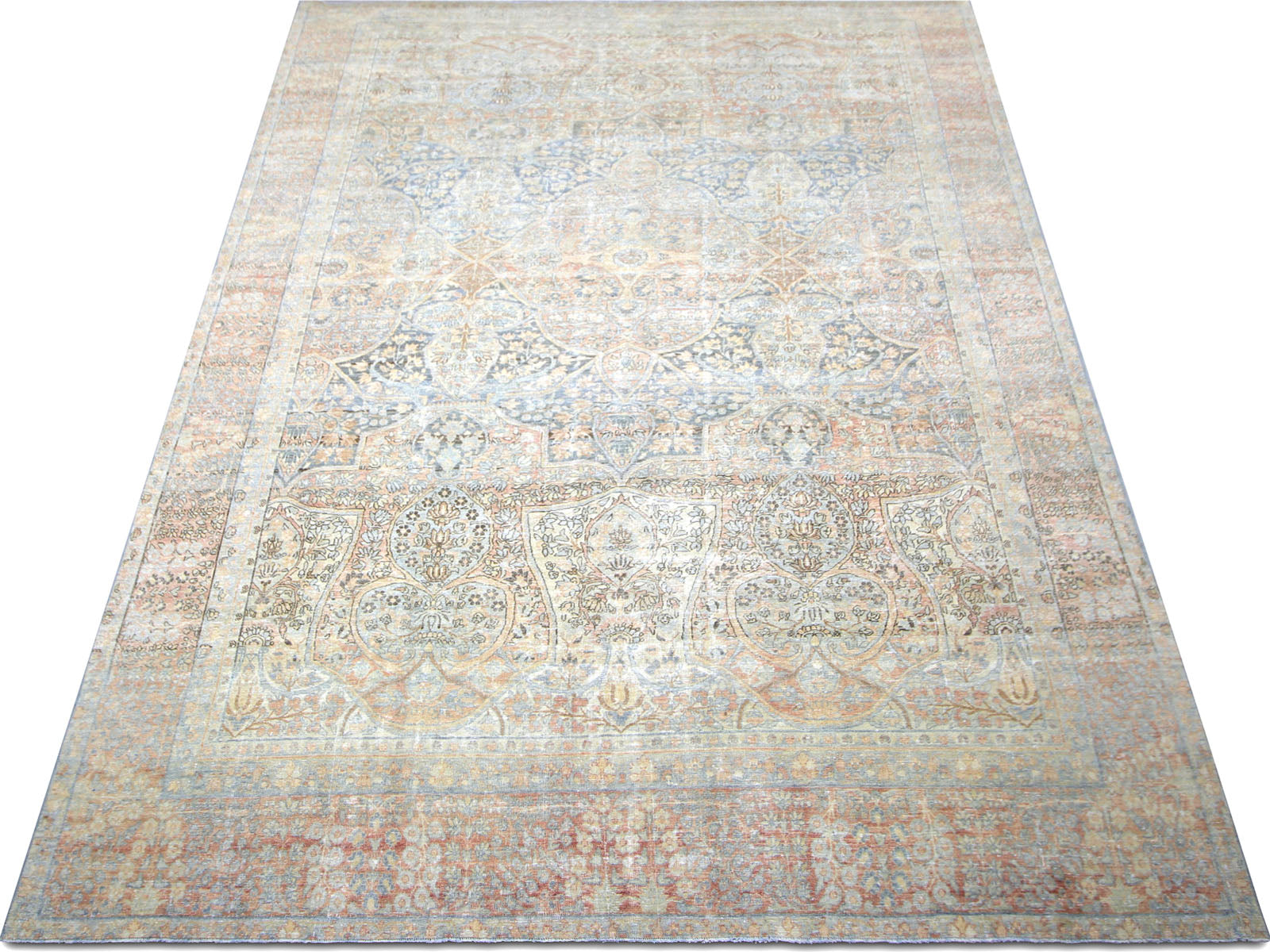 Semi Antique Persian Kerman Rug - 9' x 15'