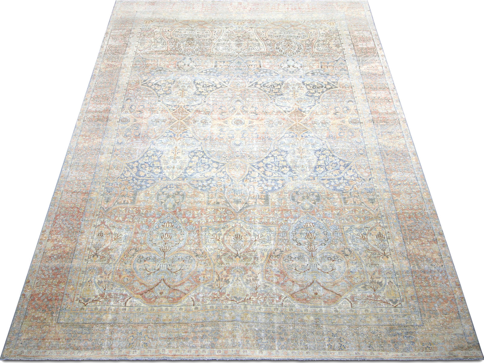 Semi Antique Persian Kerman Rug - 9' x 15'