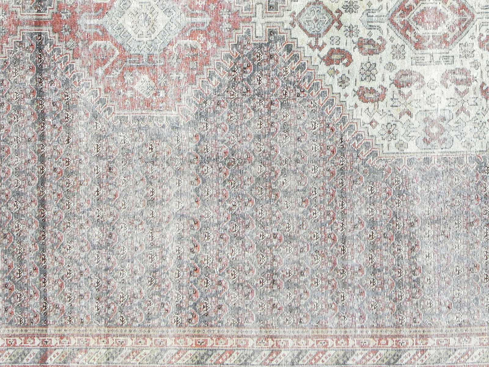 Semi Antique Persian Mahal Rug - 9'2" x 18'5"