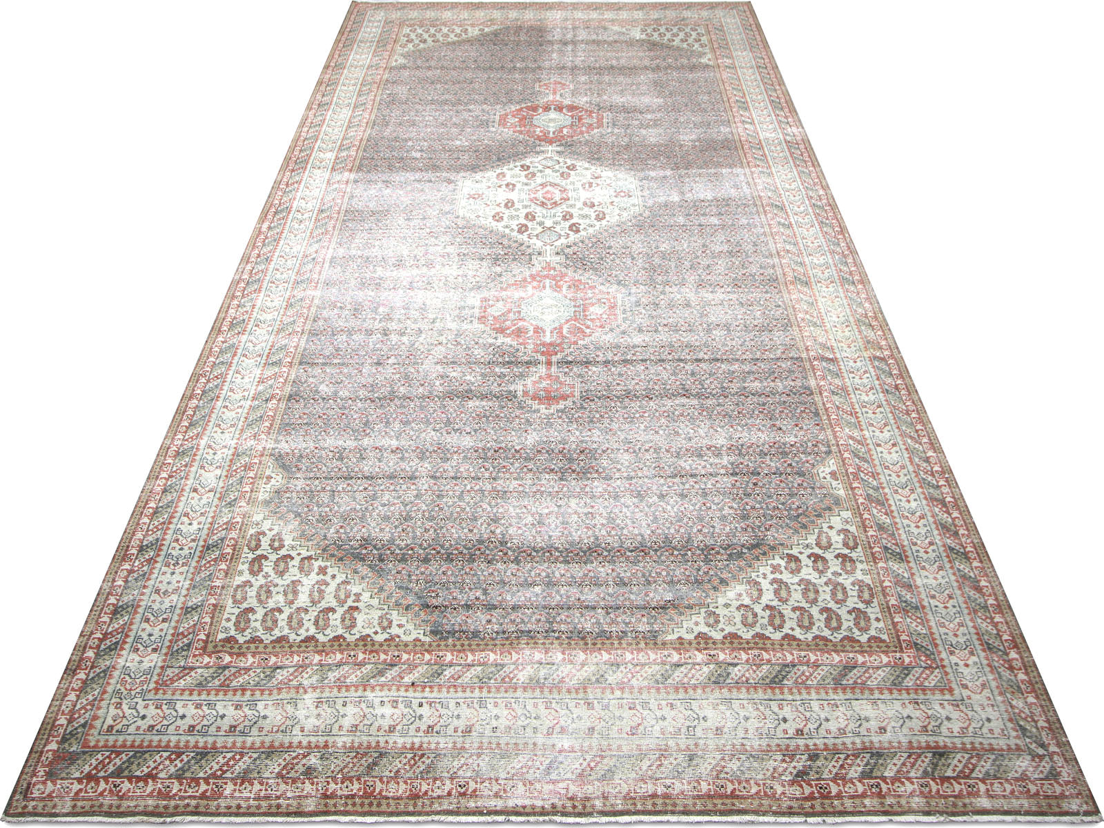 Semi Antique Persian Mahal Rug - 9'2" x 18'5" - 230294