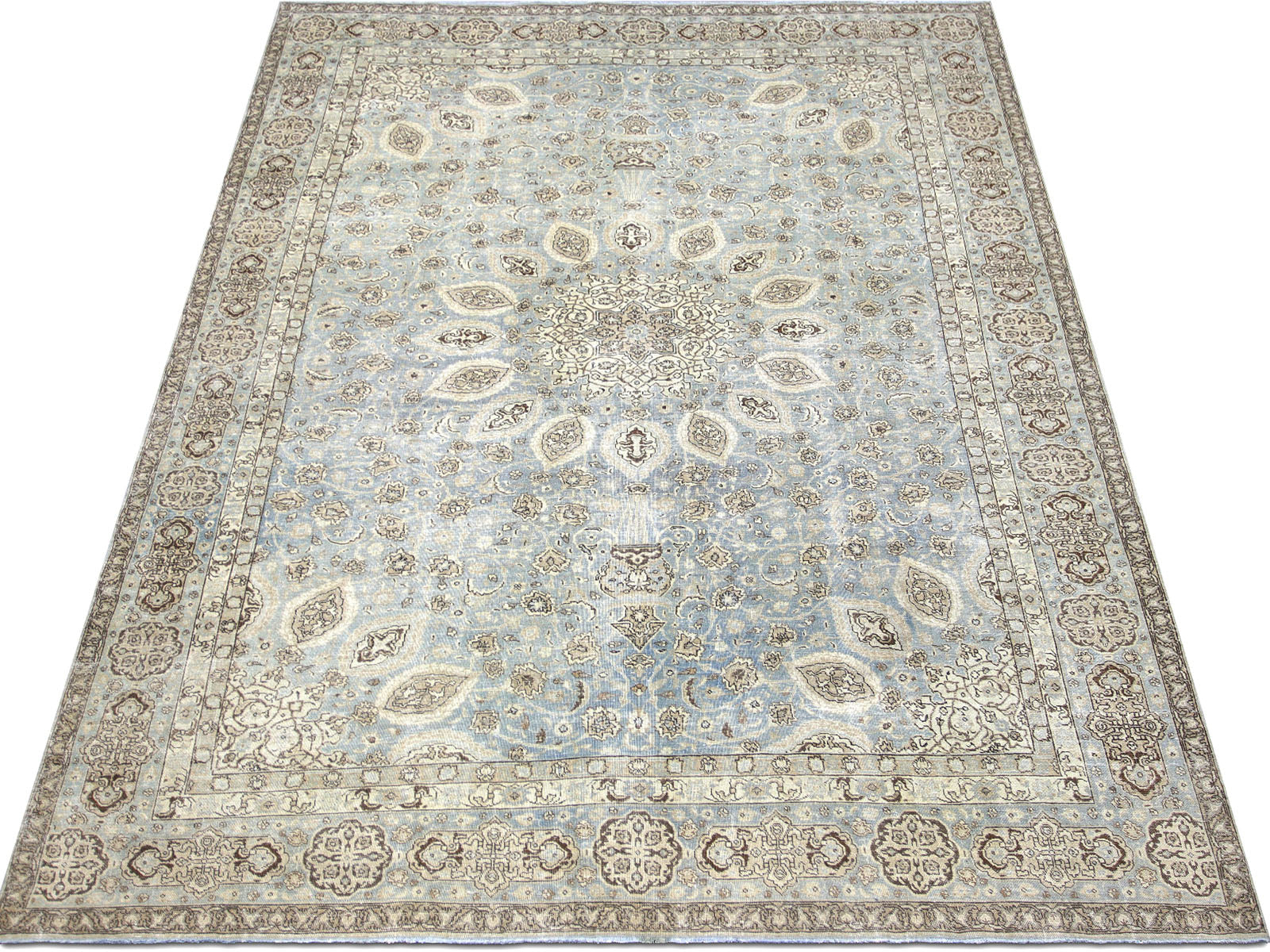Semi Antique Persian Tabriz Rug - 9' x 12'6" - 230295