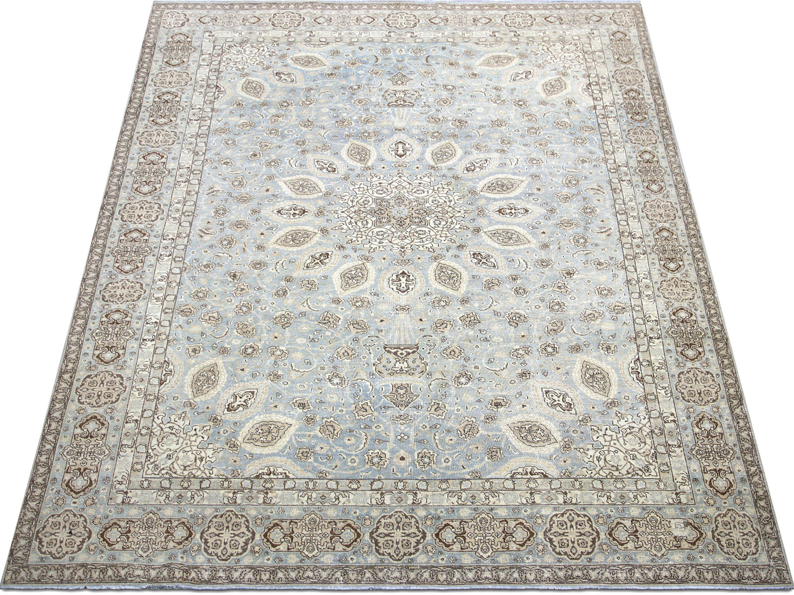 Semi Antique Persian Tabriz Rug - 9' x 12'6"