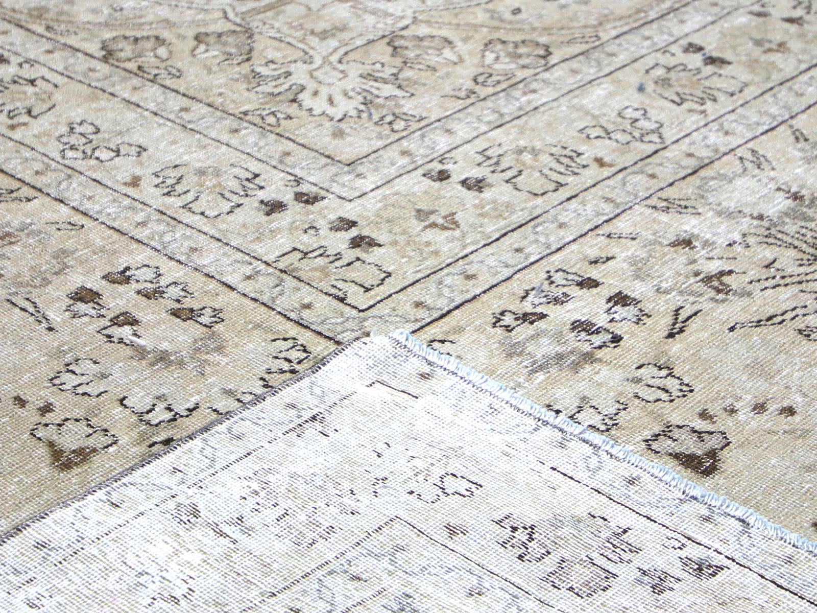 Semi Antique Persian Tabriz Rug - 12'9" x 17'8"