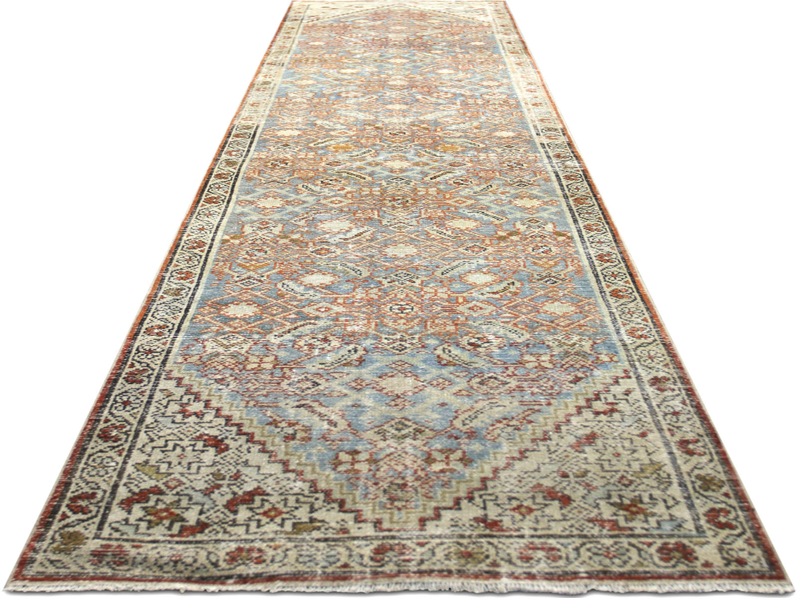 Semi Antique Persian Melayer Runner - 2'8" x 11'2"