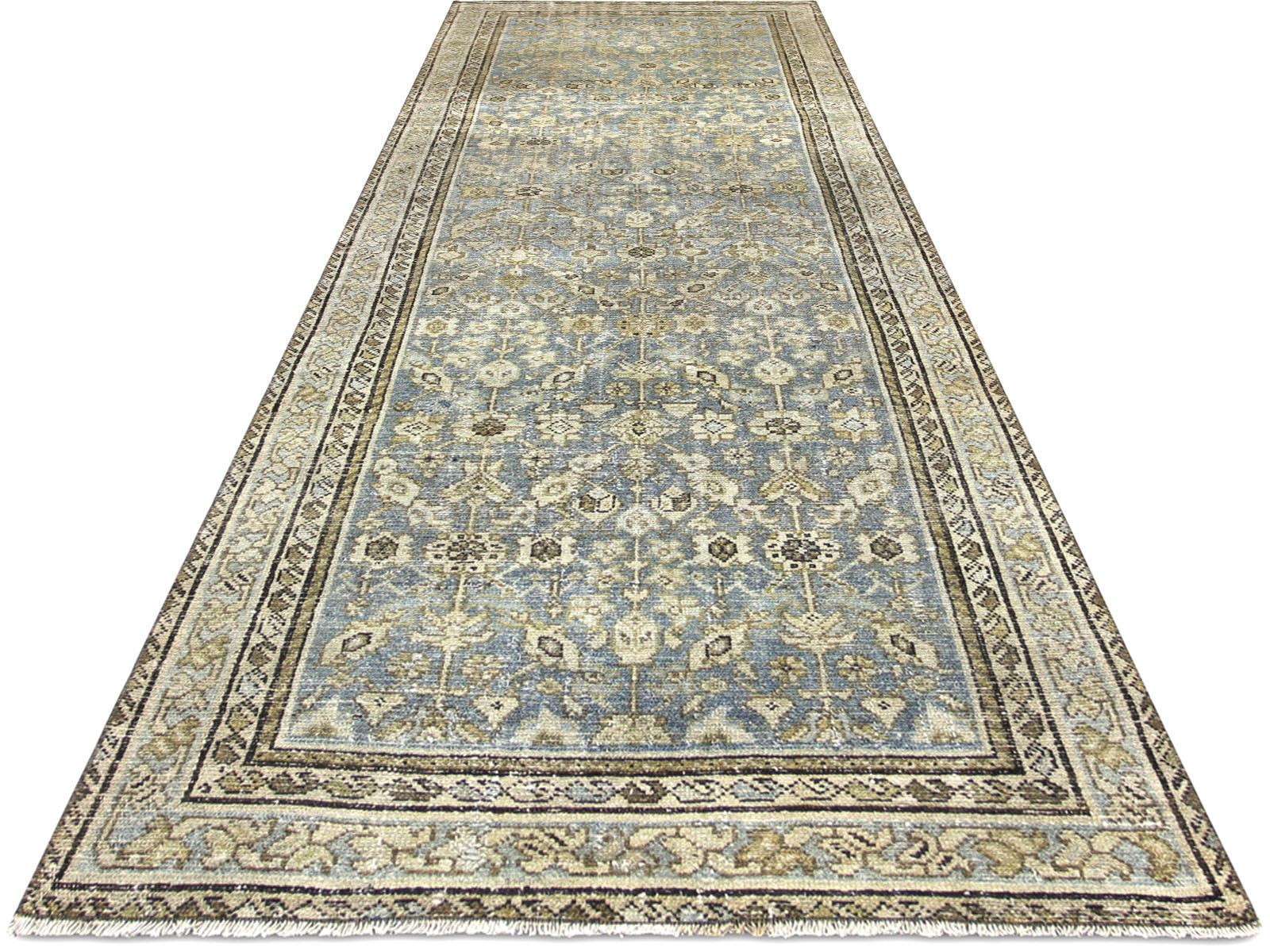 Antique Persian Melayer Runner - 3'2" x 9'6"