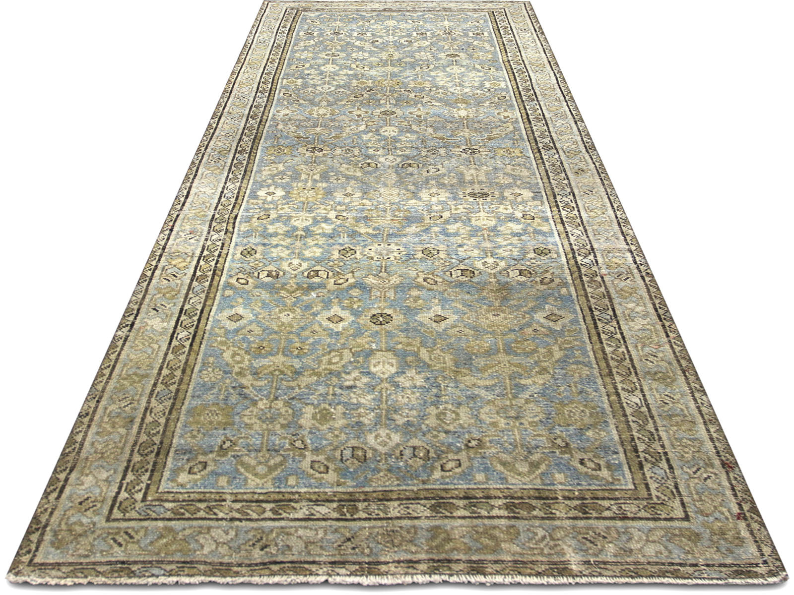 Antique Persian Melayer Runner - 3'2" x 9'6"