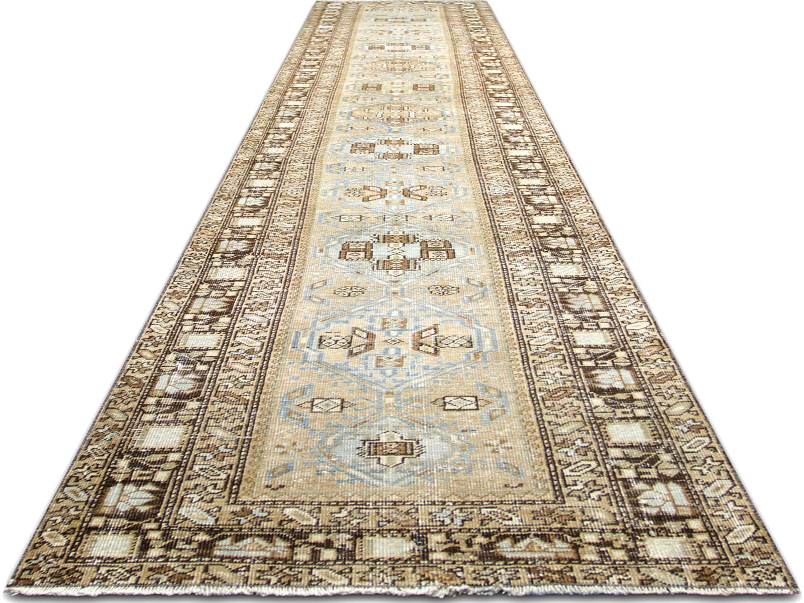 Antique Persian Melayer Runner - 2'10" x 15'3"