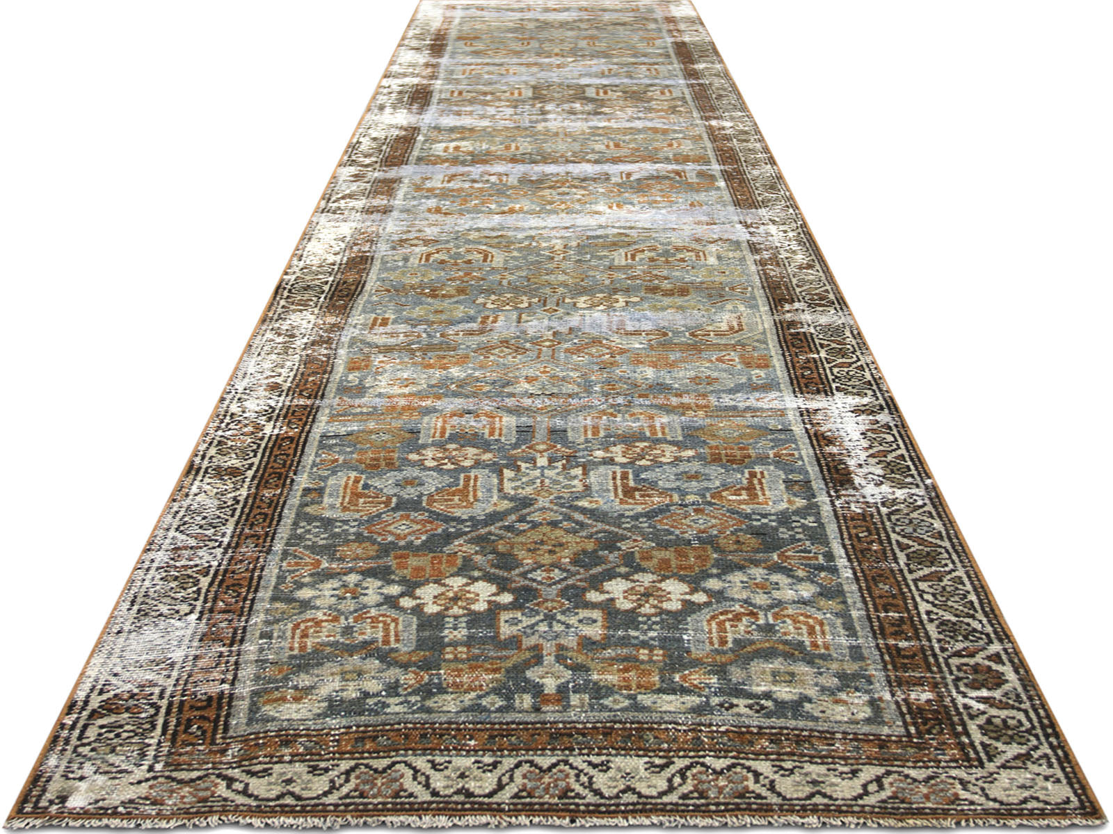 Semi Antique Persian Melayer Runner - 2'11" x 12'2"