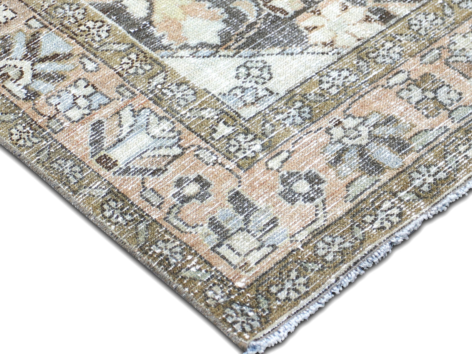 Semi Antique Persian Melayer Runner - 3'6" x 17'