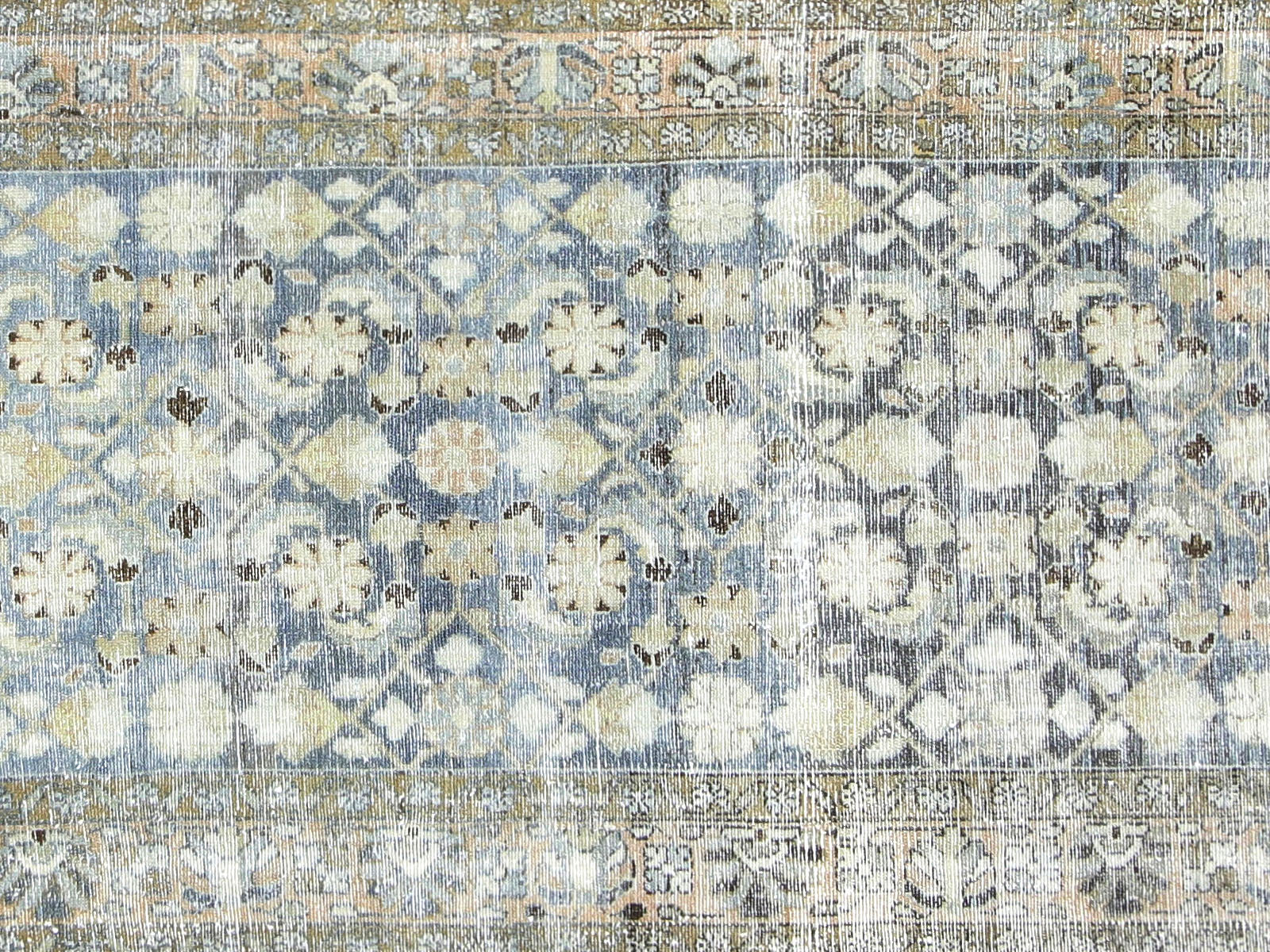 Semi Antique Persian Melayer Runner - 3'6" x 17'