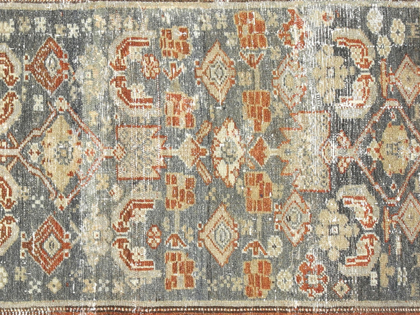 Semi Antique Persian Melayer Runner - 2'4" x 10'2"