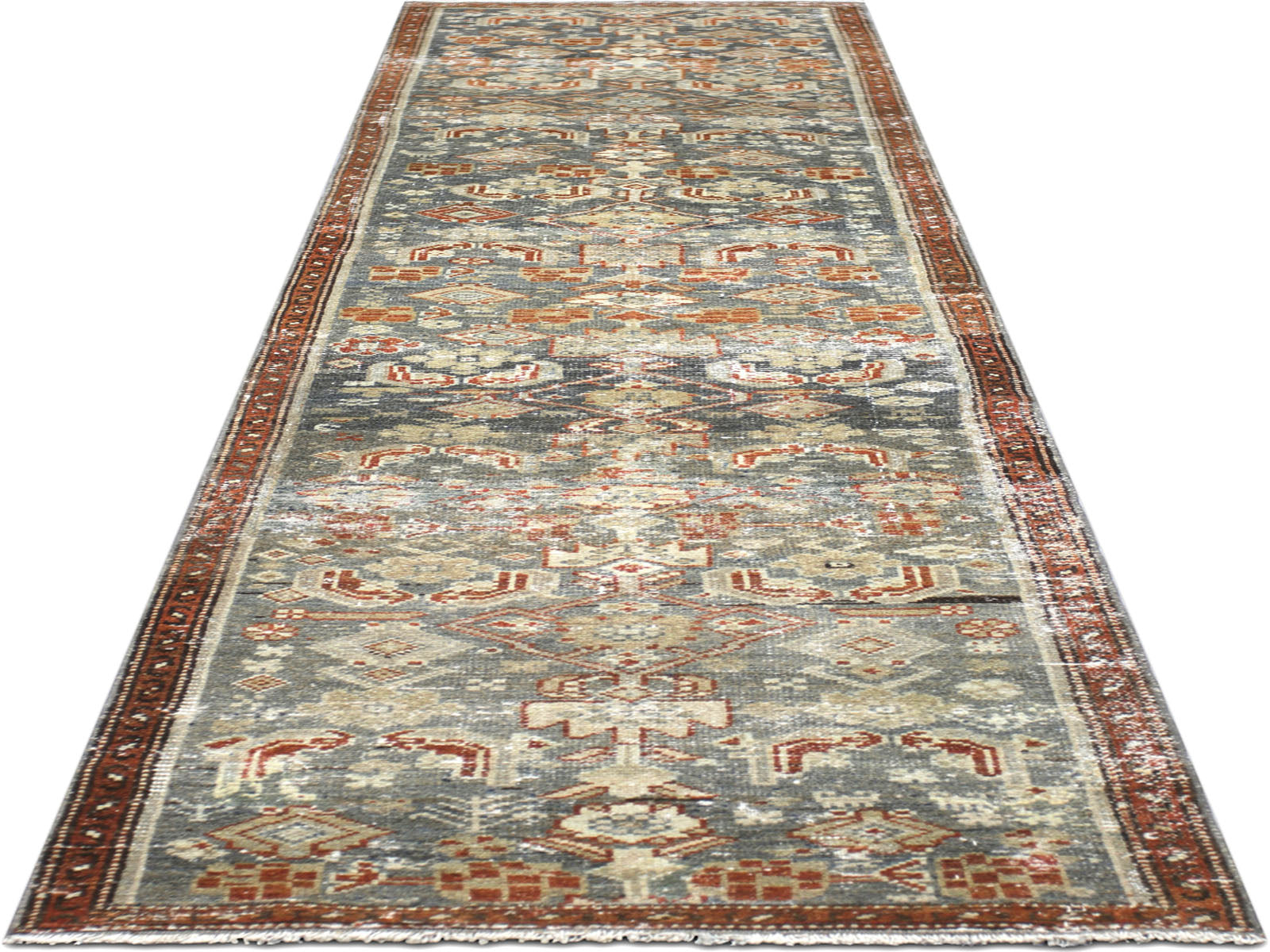 Semi Antique Persian Melayer Runner - 2'4" x 10'2"